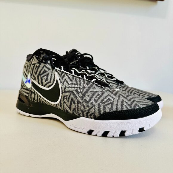 NEW NIKE LBJ NXXT GENISUS BLACK/SMOKE GRAY/WHITE BASKETBALL SPORTY SNEAKERS 12